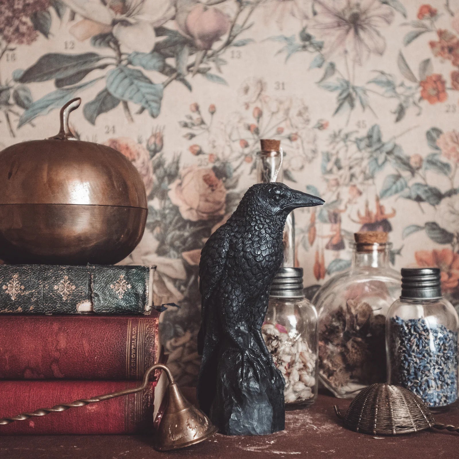 Perched Raven Candle | Pillar