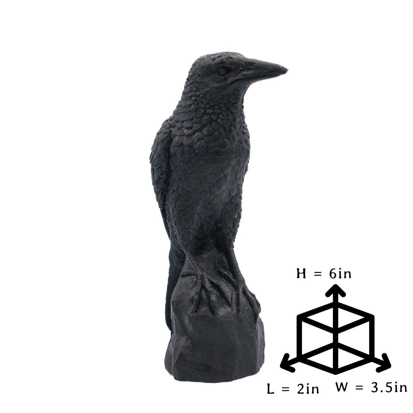Perched Raven Candle | Pillar