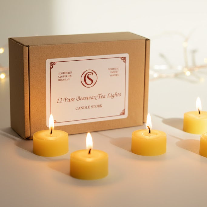 Pure Beeswax Tea Light Candles