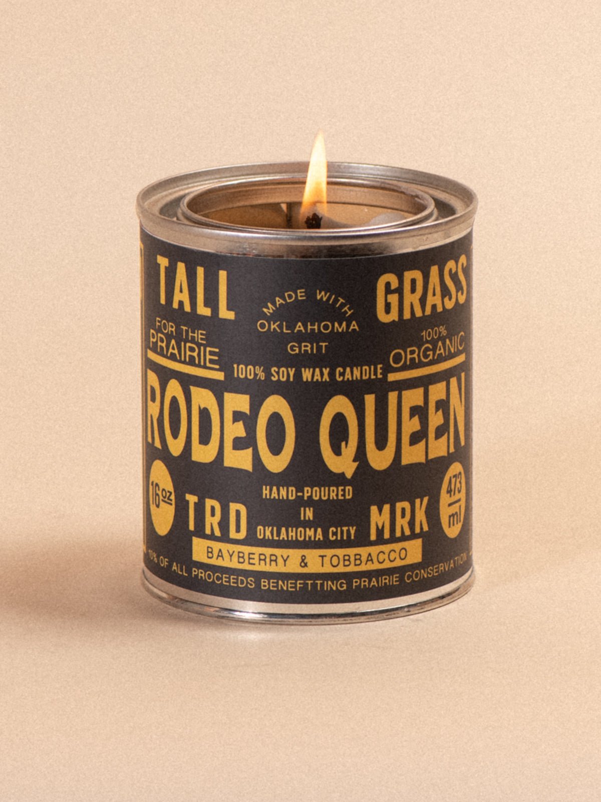 Rodeo Queen: Bayberry + Tobacco Soy Wax Candle
