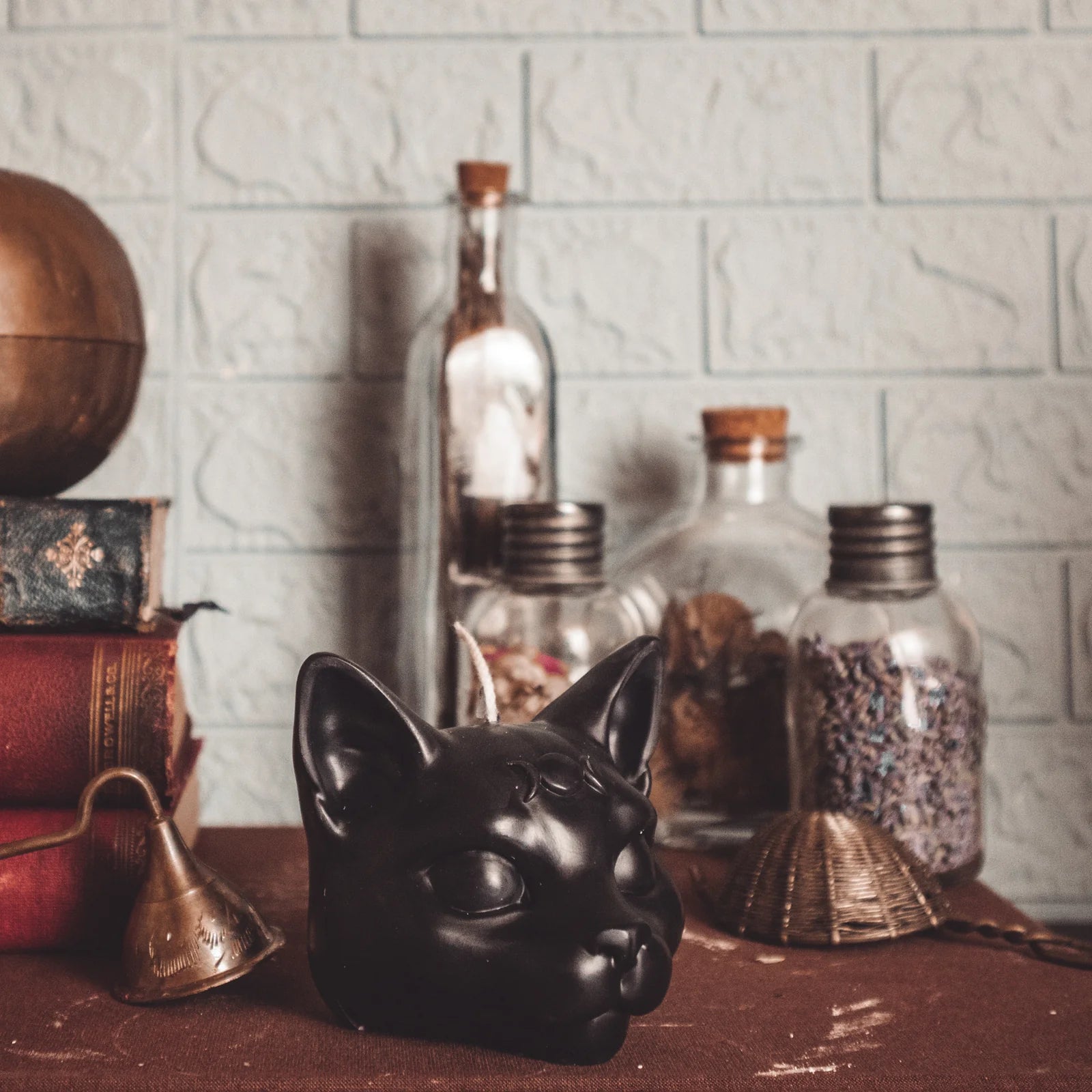 Third Eye Cat Candle | Pillar
