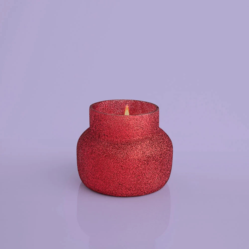 Volcano Red Glitter Glam Petite Jar, 8 oz