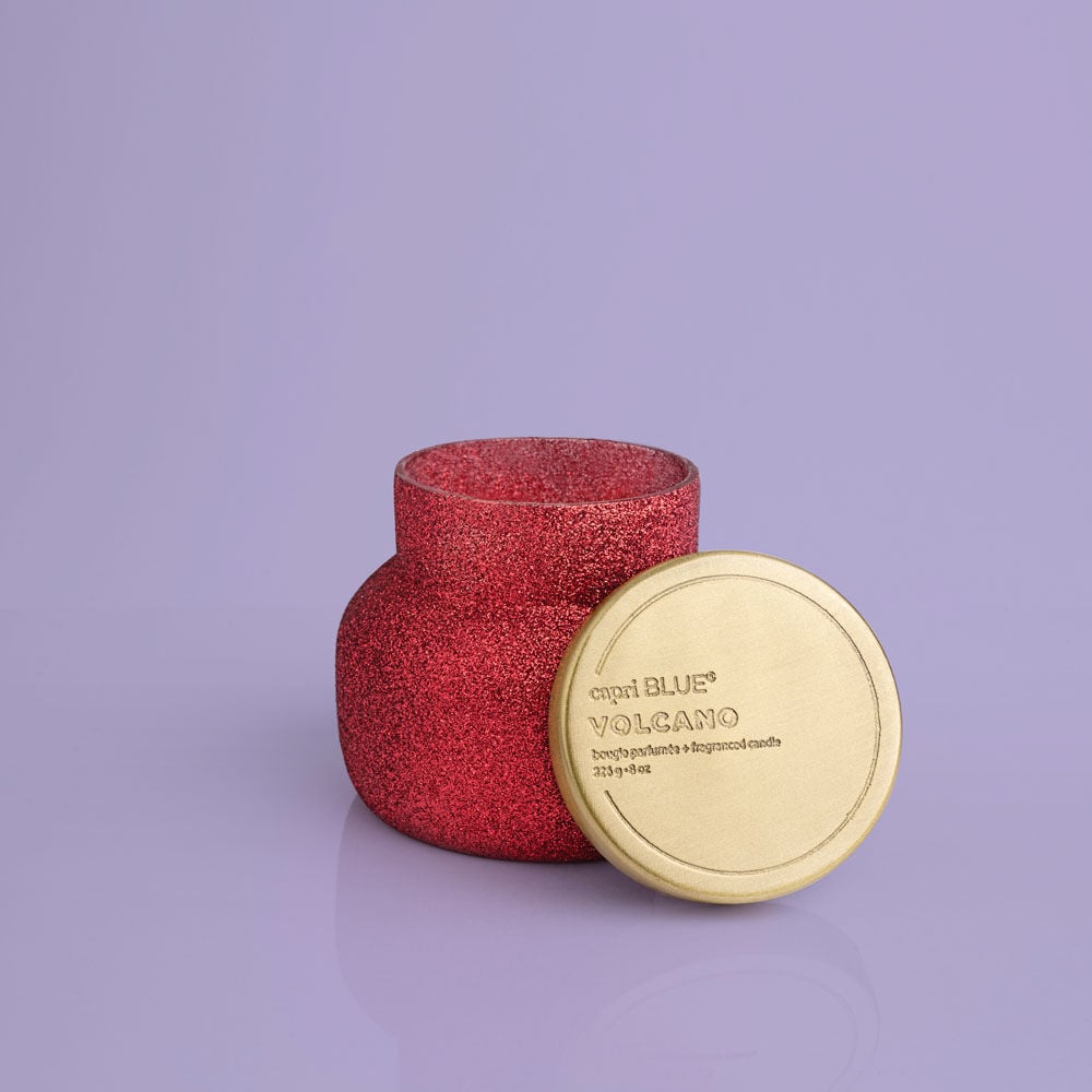 Volcano Red Glitter Glam Petite Jar, 8 oz
