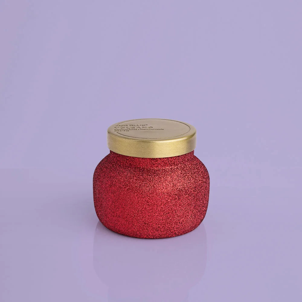 Volcano Red Glitter Glam Petite Jar, 8 oz