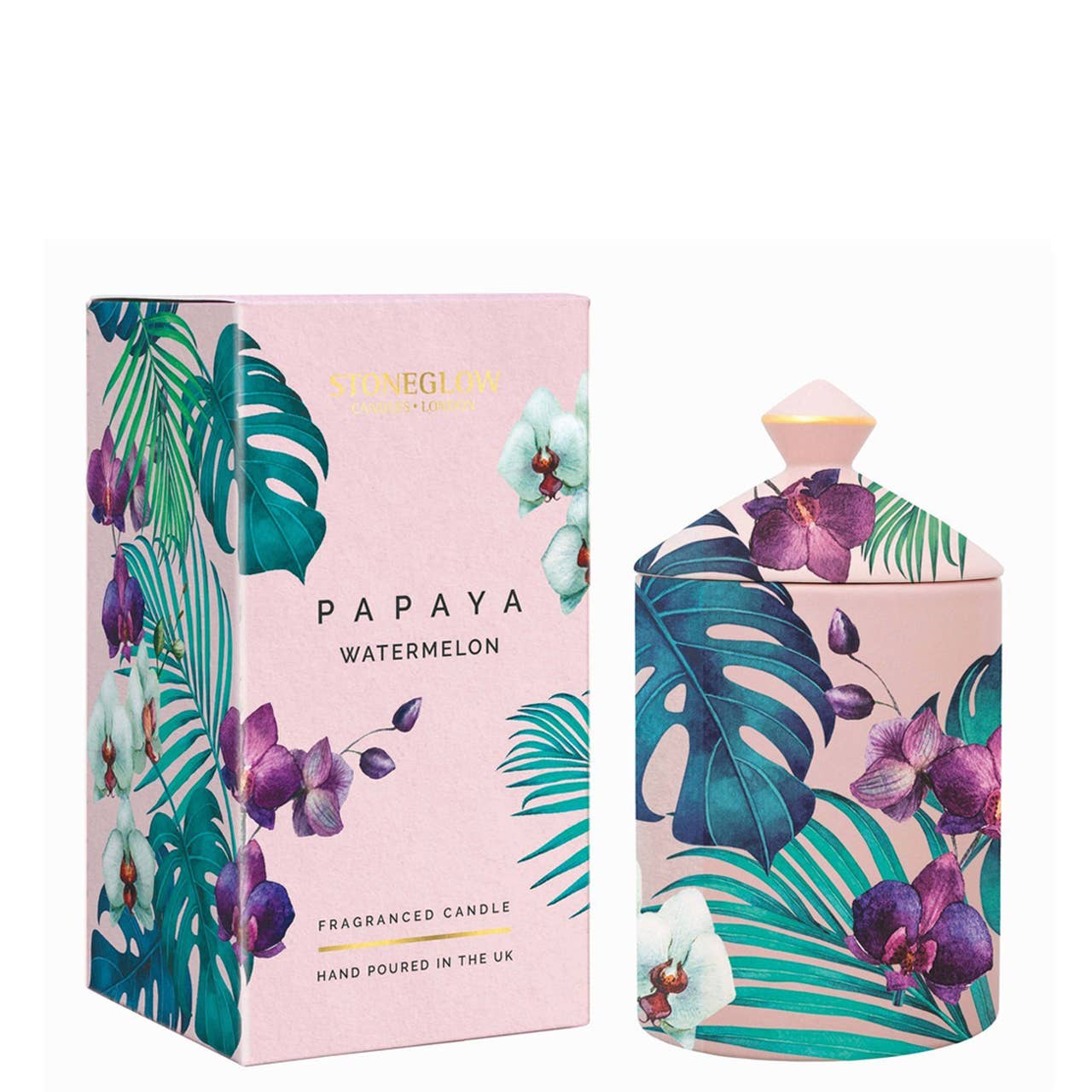 Urban Botanics - Papaya | Watermelon - Ceramic Candle