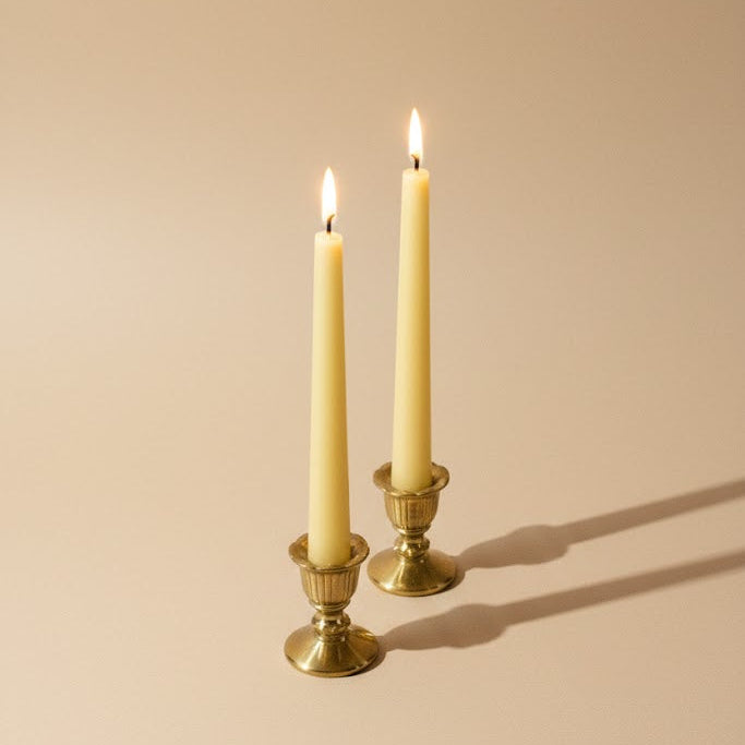 9” Pure Beeswax Tapers