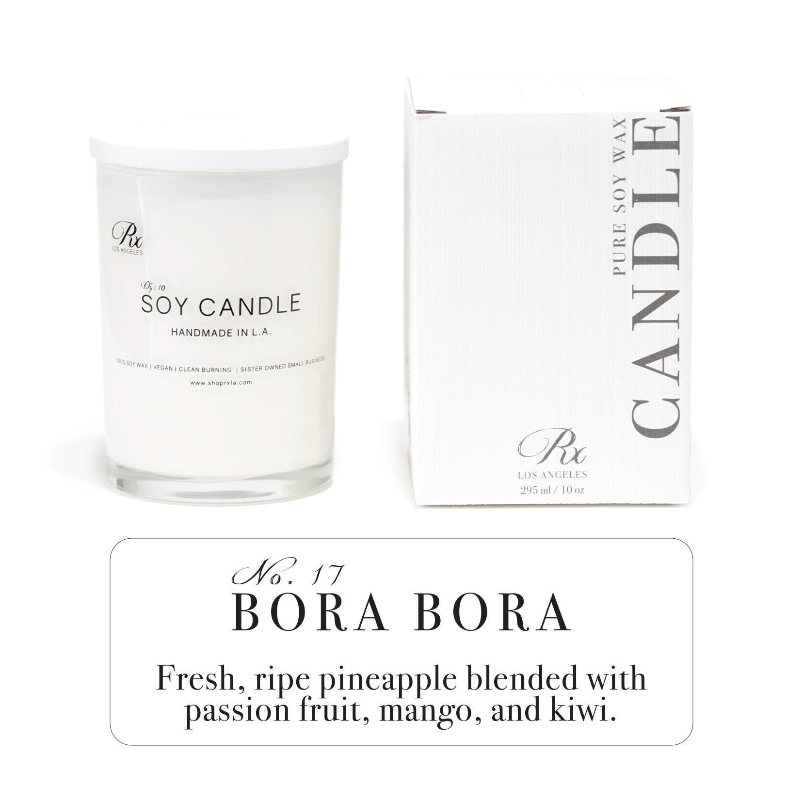 Bora Bora: 100% Soy Wax Candle