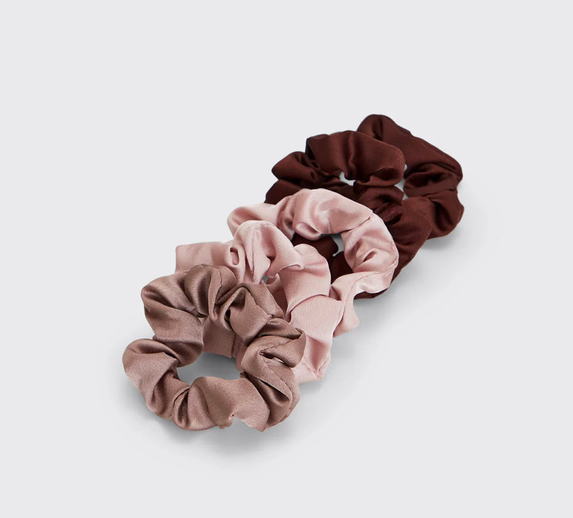 Satin Sleep Scrunchies - Cameo