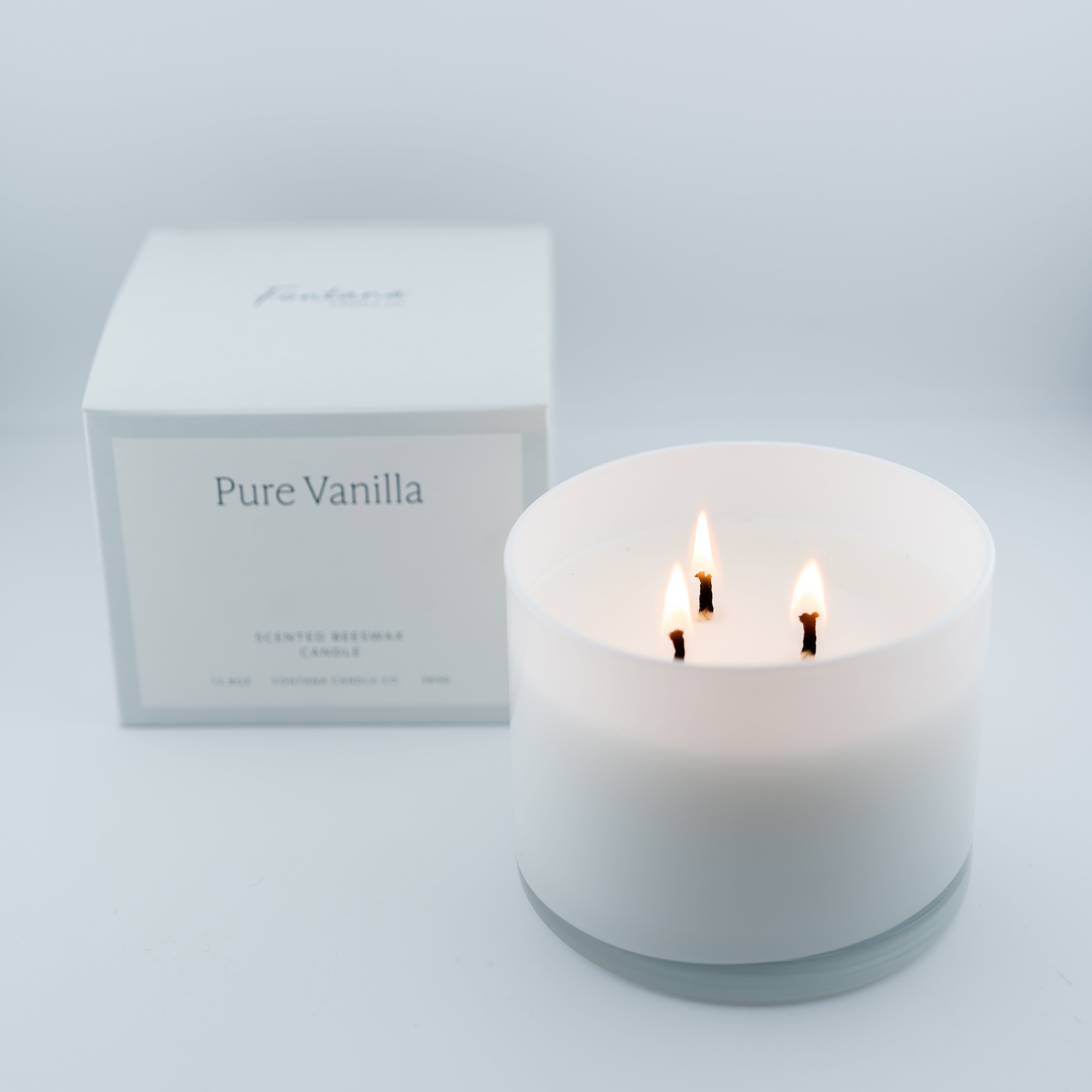 Pure Vanilla 3-Wick Natural Beeswax Candle