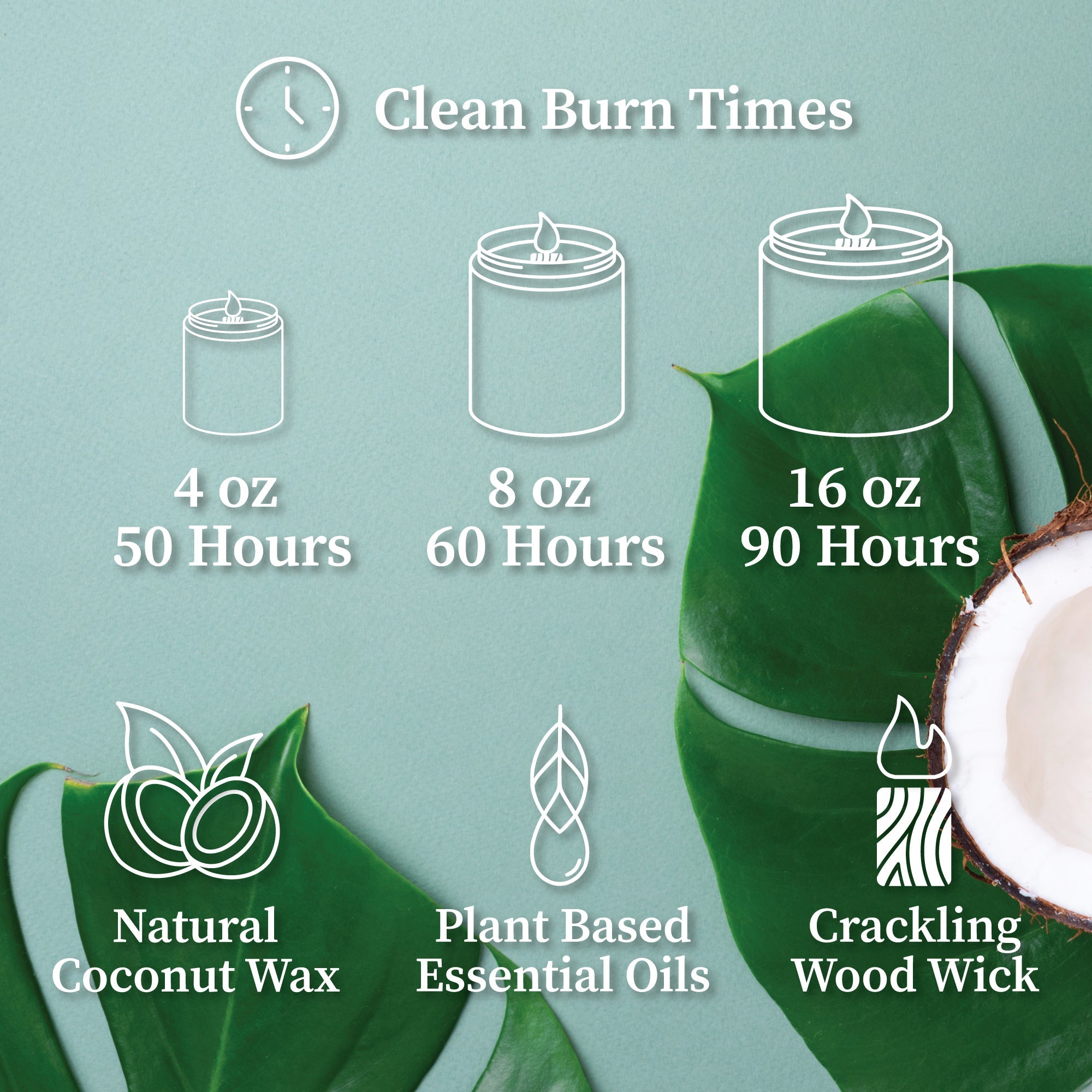 Sandalwood | Wood Wick Candle with Natural Coconut Wax