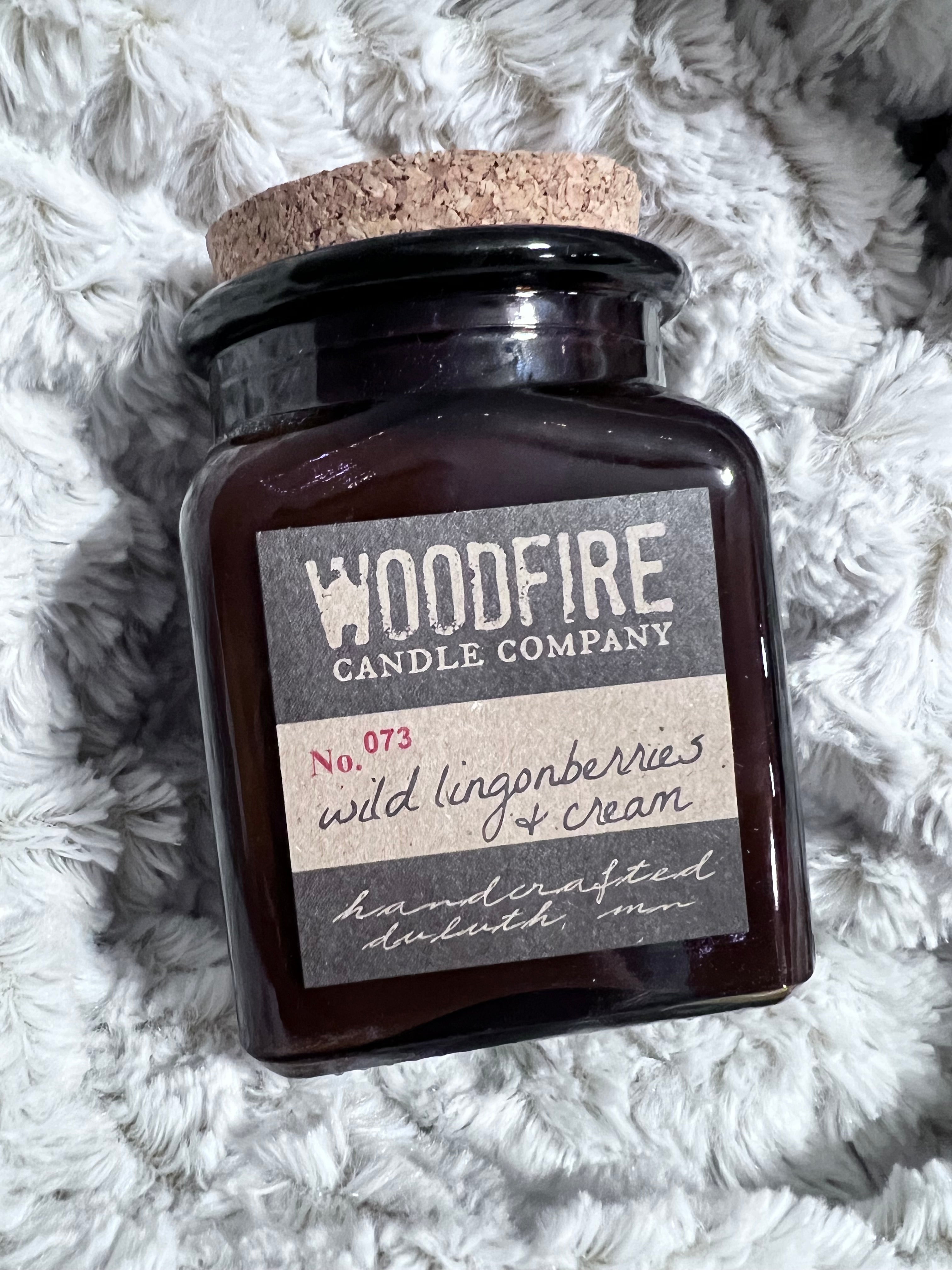 Wild Lingonberries & Cream | Wood Wick Soy Candle
