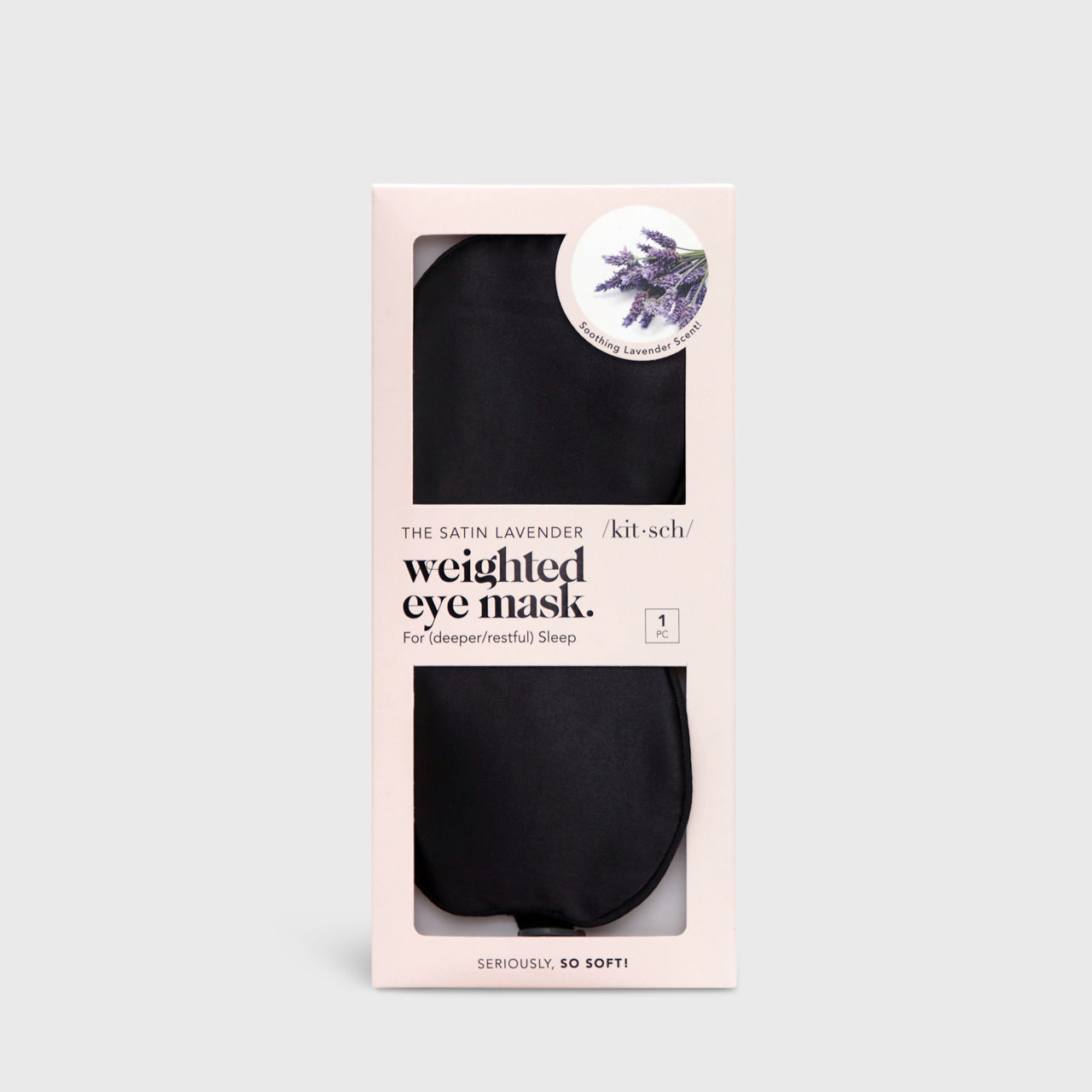 The Lavender Weighted Satin Eye Mask