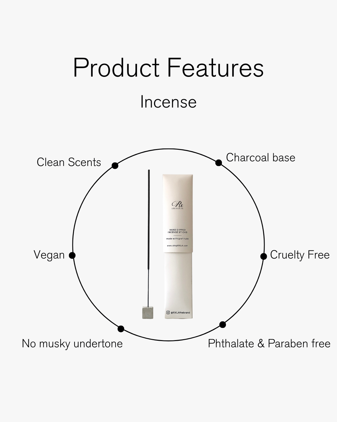 Homme- Hand dipped charcoal incense