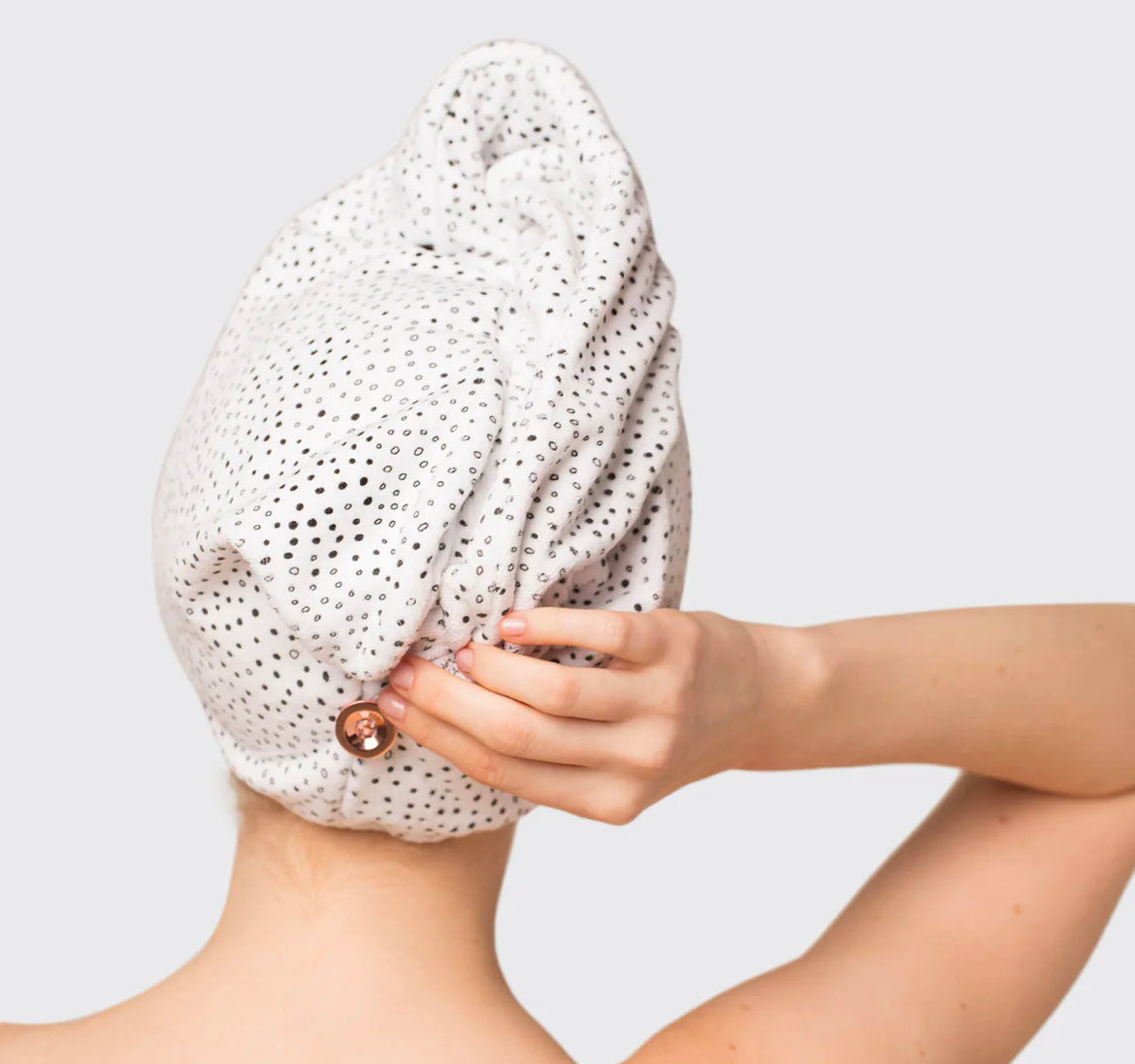 Micro Dot Hair Towel