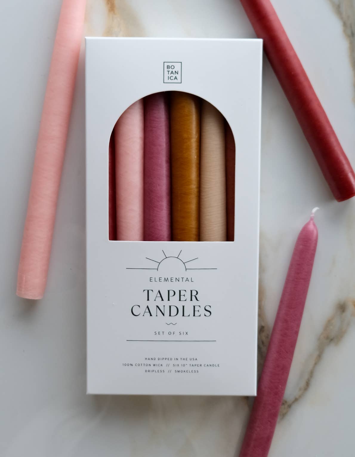 FIRE |Taper Candle Collection, Set of 6