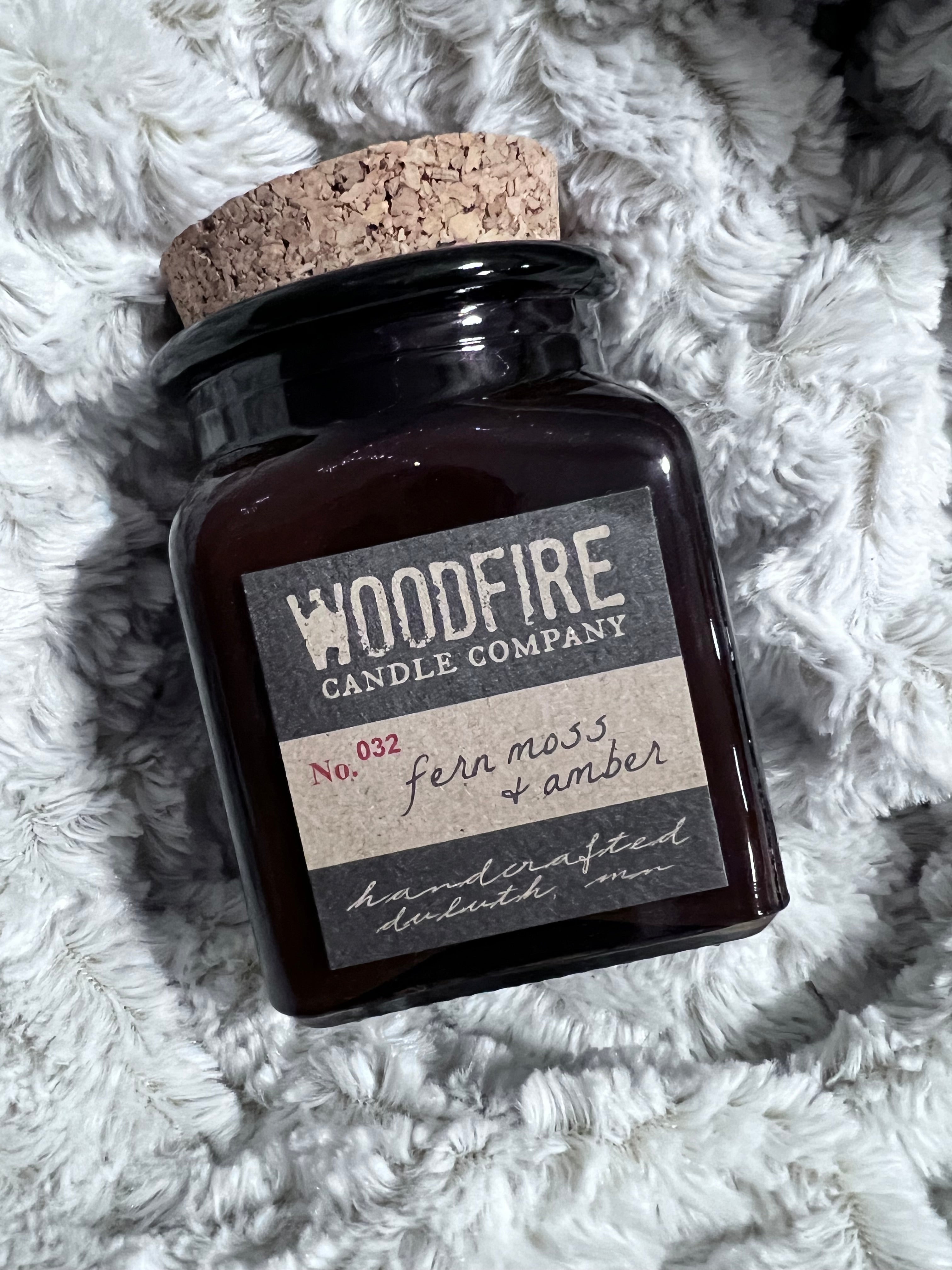 Fern Moss & Amber | Wood Wick Soy Candle