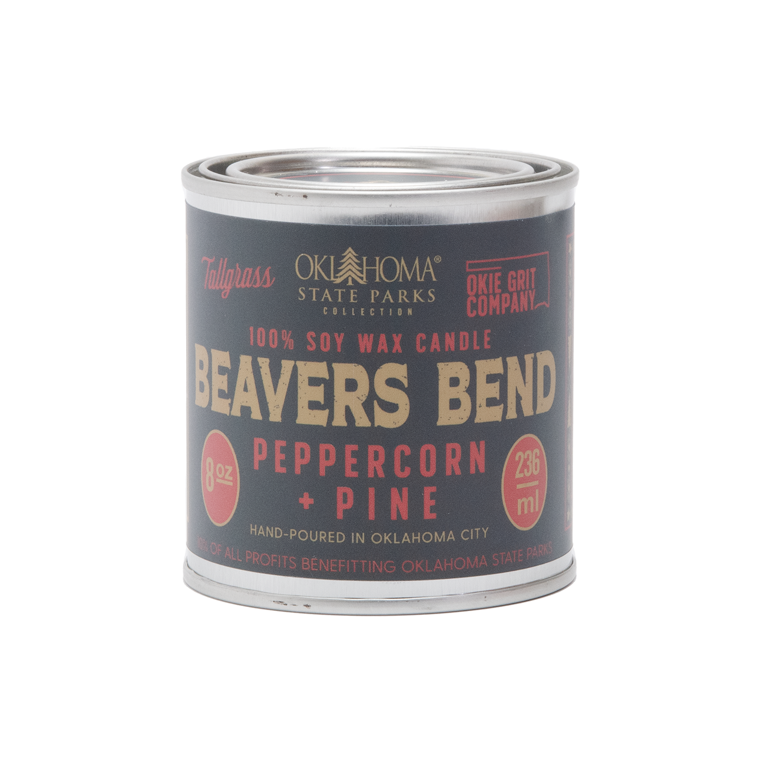 Beavers Bend: Peppercorn + Pine Soy Wax Candle