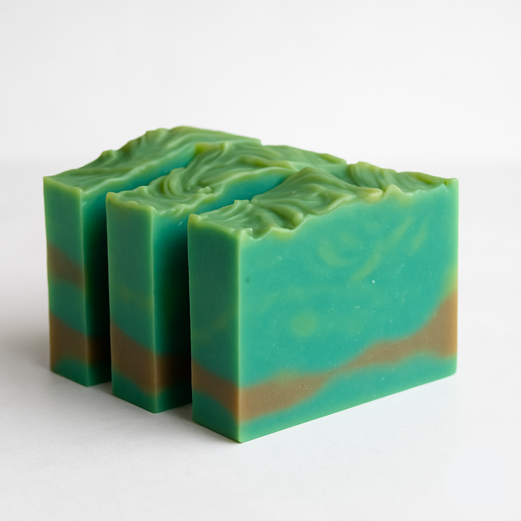 All Natural Cold Process Handmade Bar Soap - Blueberry & Thyme