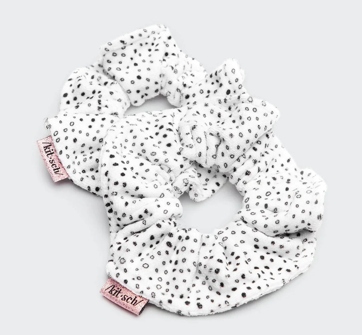 Microfiber Quick-Dry Towel Scrunchies 2pc - Micro Dot