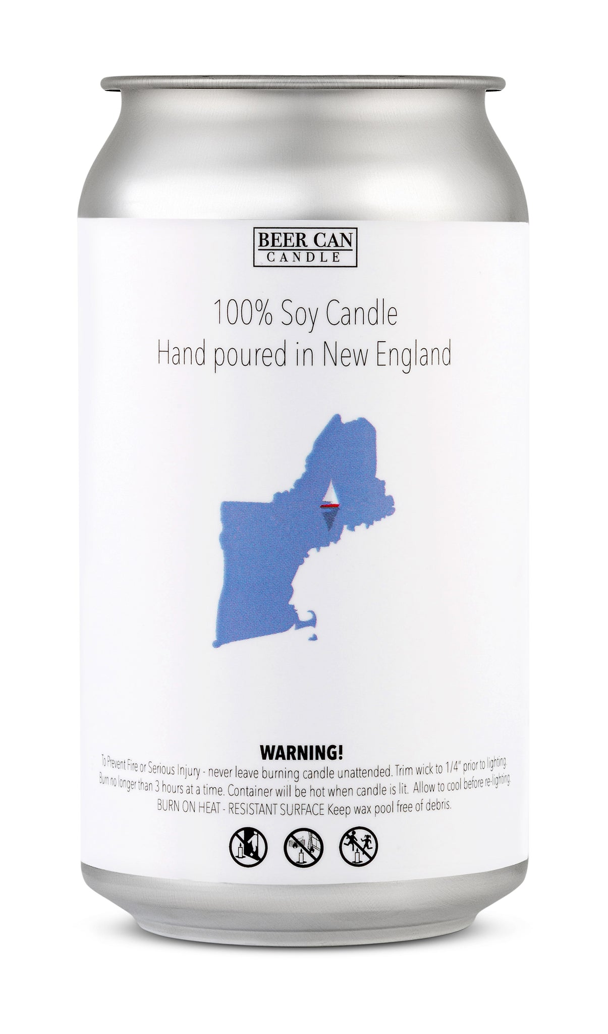 100 % Soy Beer Can Candle - Casco Bay Pilsner