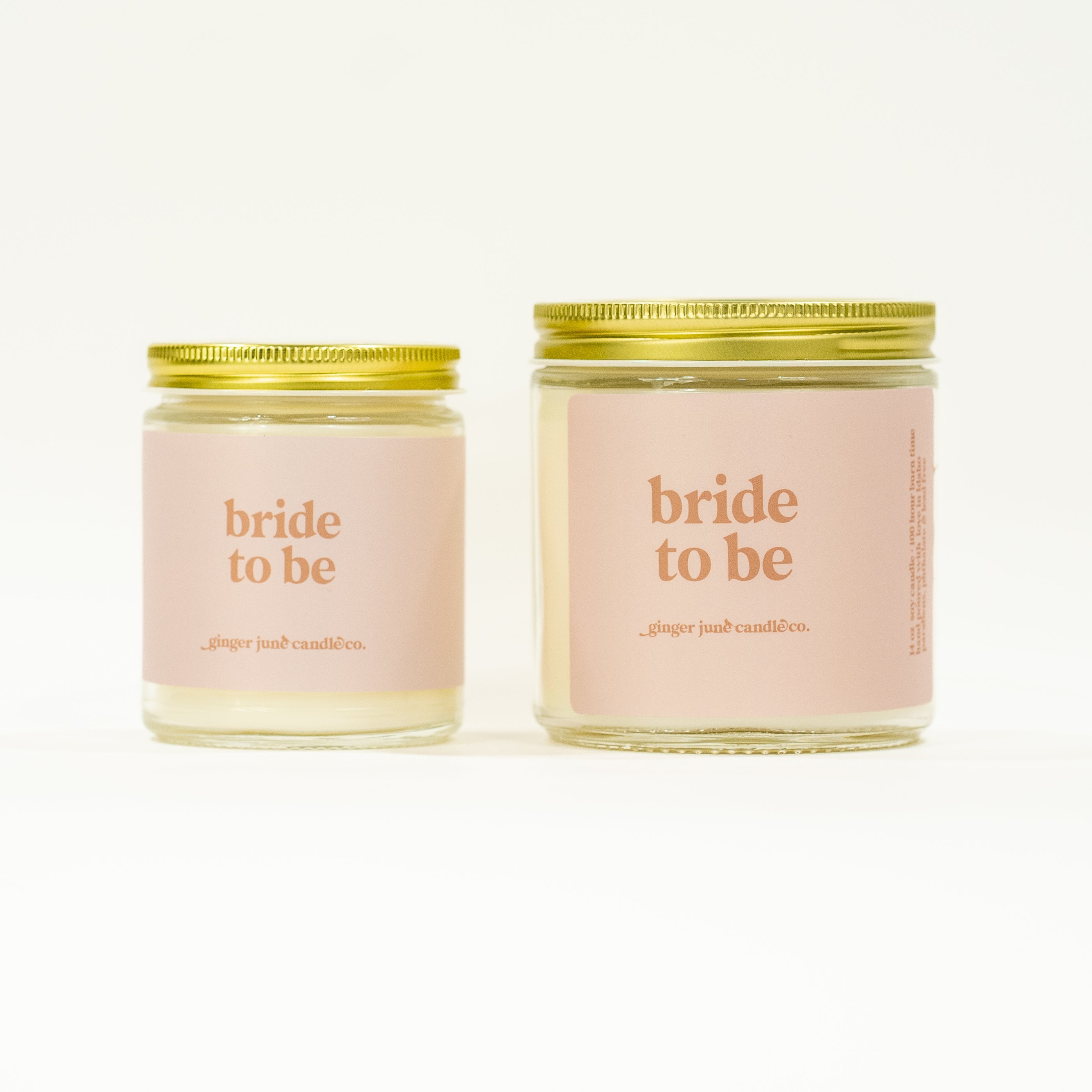 bride to be • soy candle • 2 sizes, 2 colors to choose from