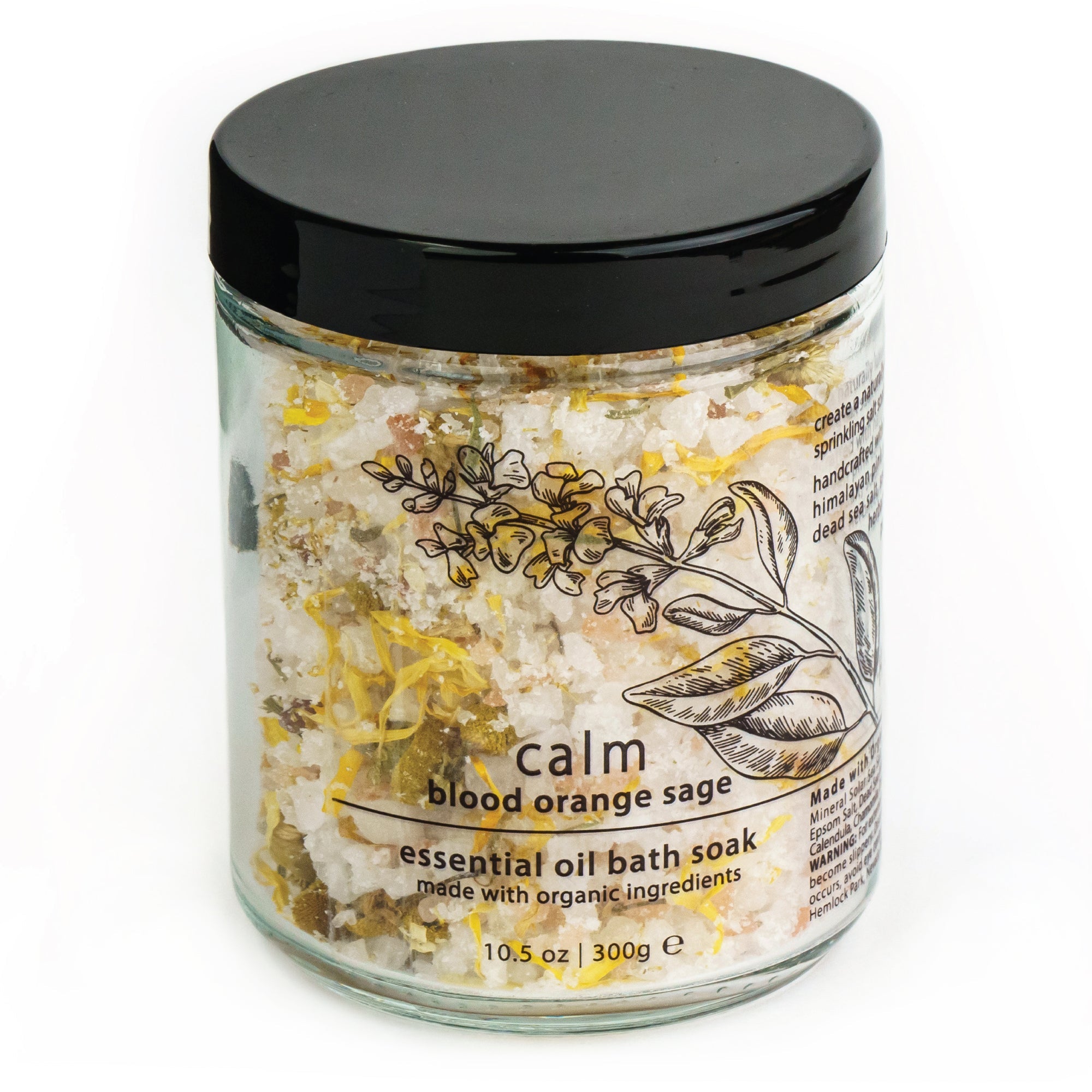 Calm Blood Orange Sage Essential Oil Bath Soak