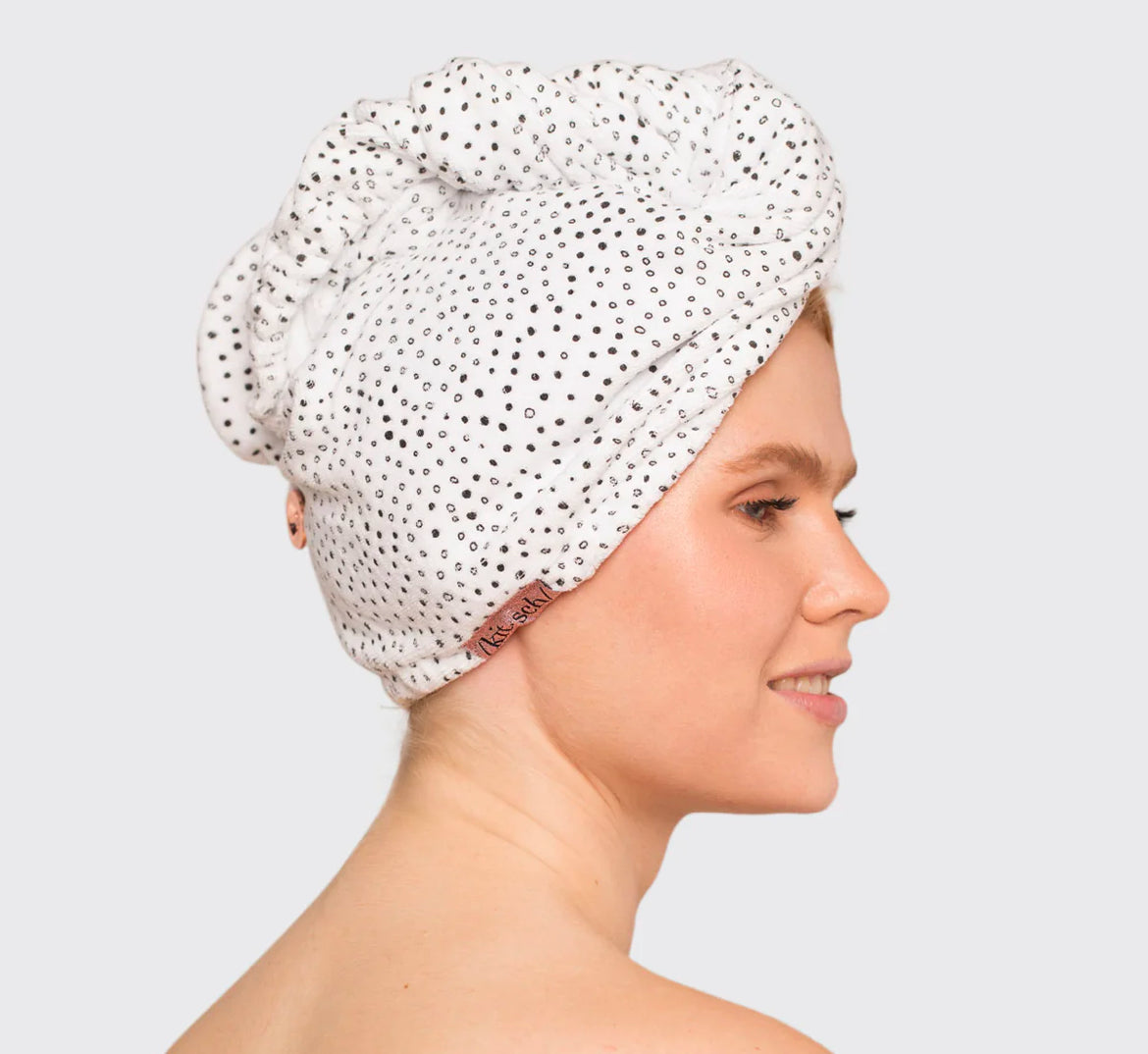 Micro Dot Hair Towel