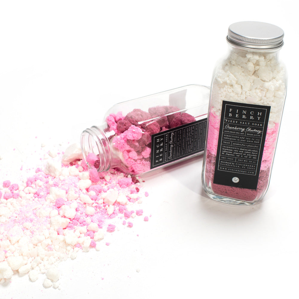 Fizzy Salt Soak - Cranberry Chutney