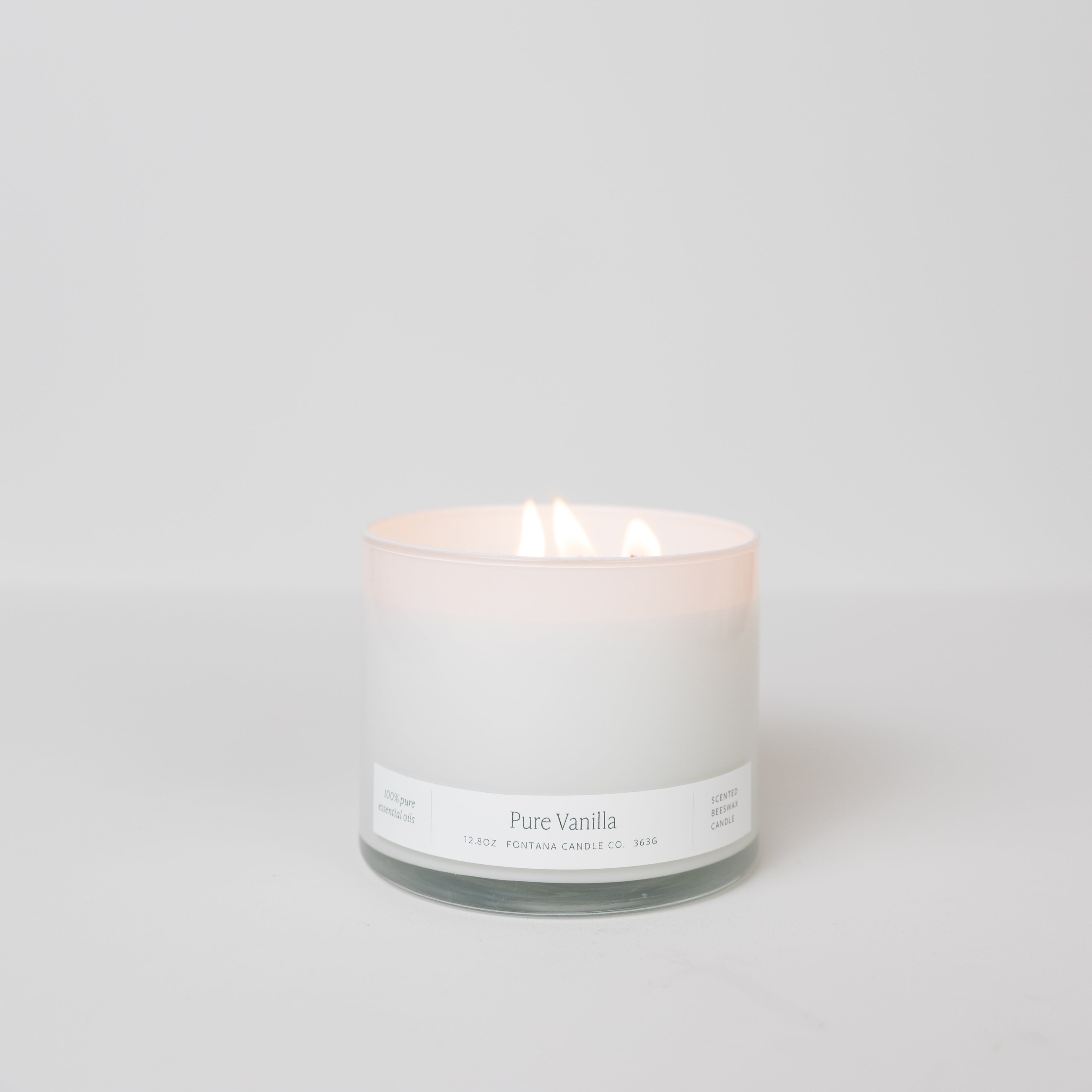 Pure Vanilla 3-Wick Natural Beeswax Candle