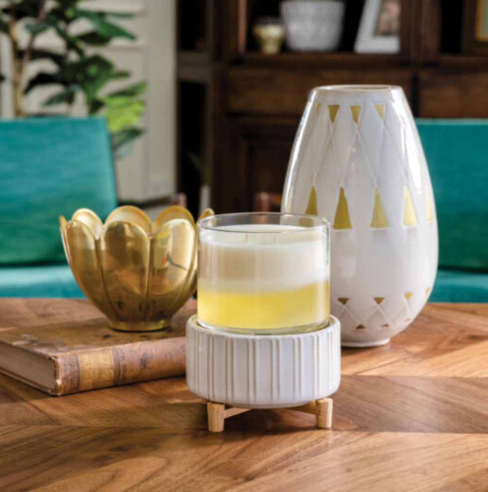 Ceramic & Wood 2-In-1 Classic Fragrance Warmer