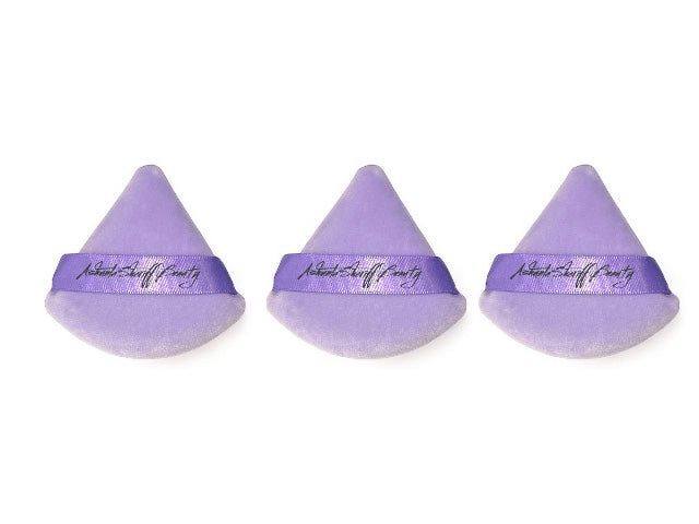 Ashunta Sheriff Beauty Velvet Hypoallergenic Ultra Soft Purple Puffs (3-Pack)