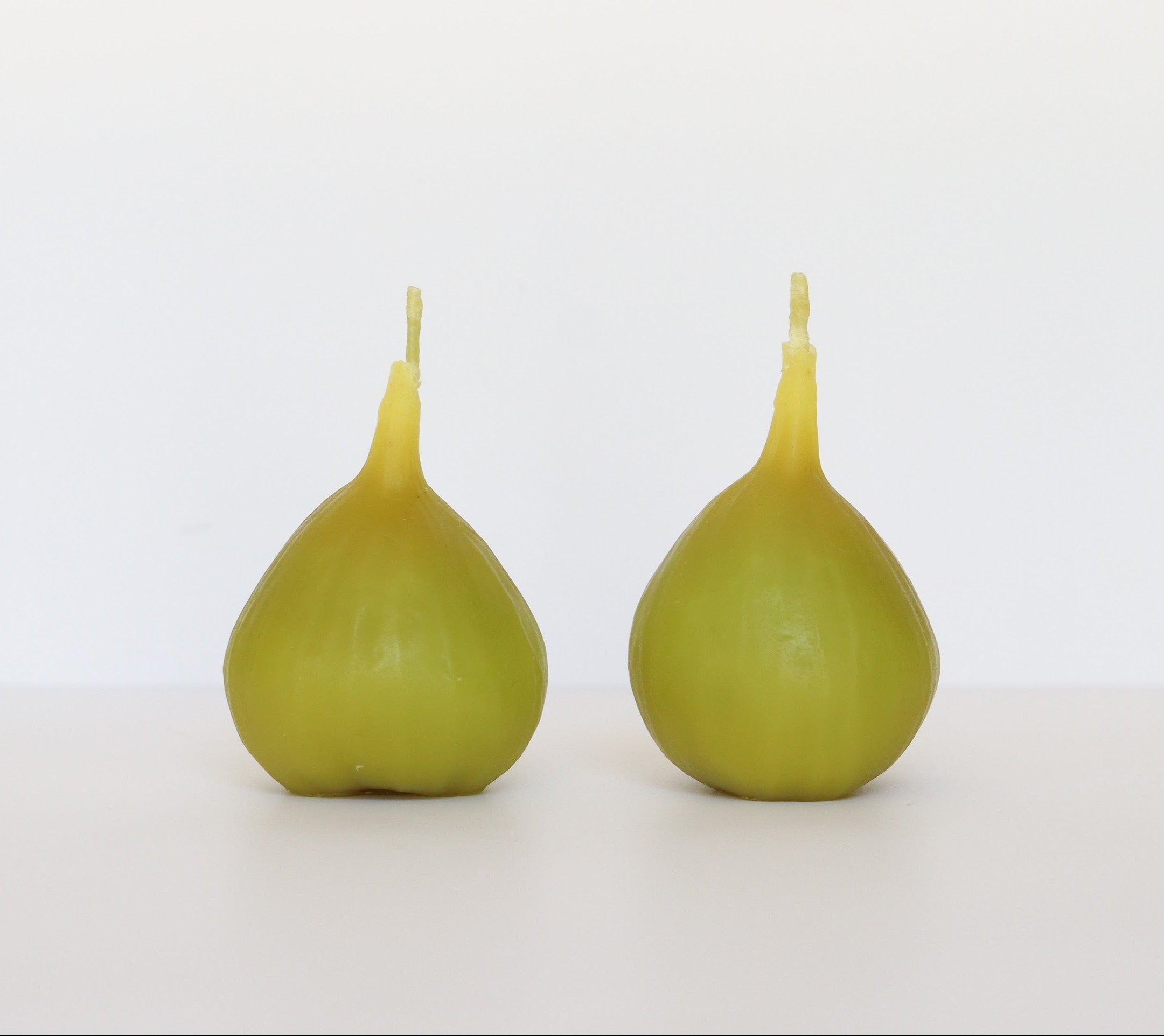Green Fig Beeswax Tealight Candles - Set of 2