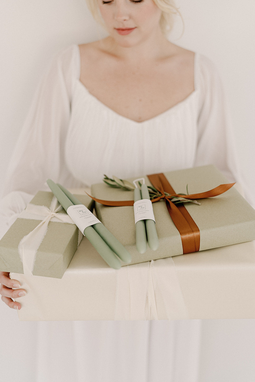 Eucalyptus | Dipped Beeswax Taper Candles