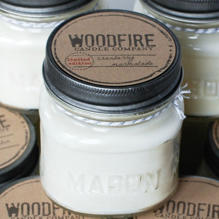 Mason Jar Wood Wick Soy Candle