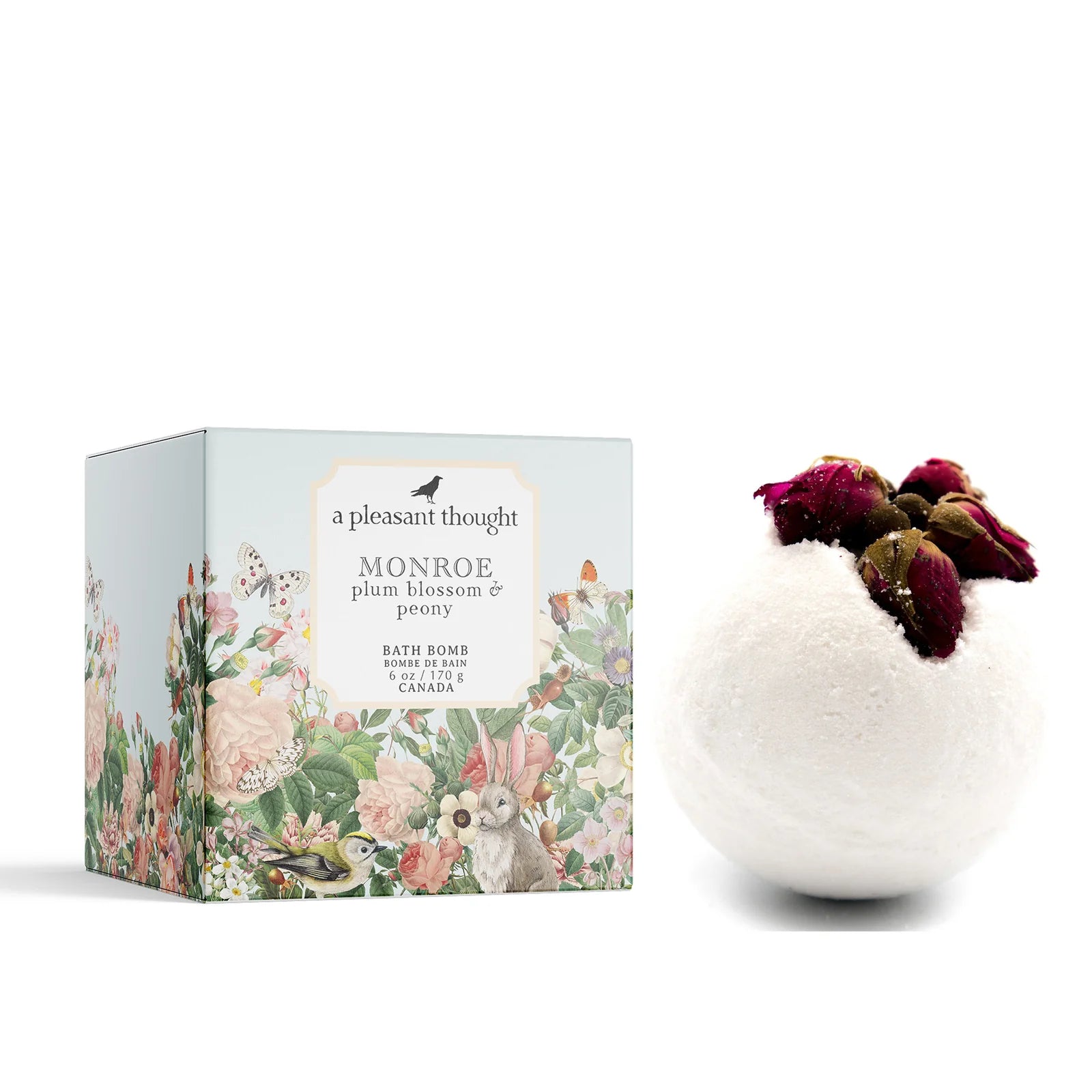 Monroe | Plum Blossom & Peony | Bath Bomb