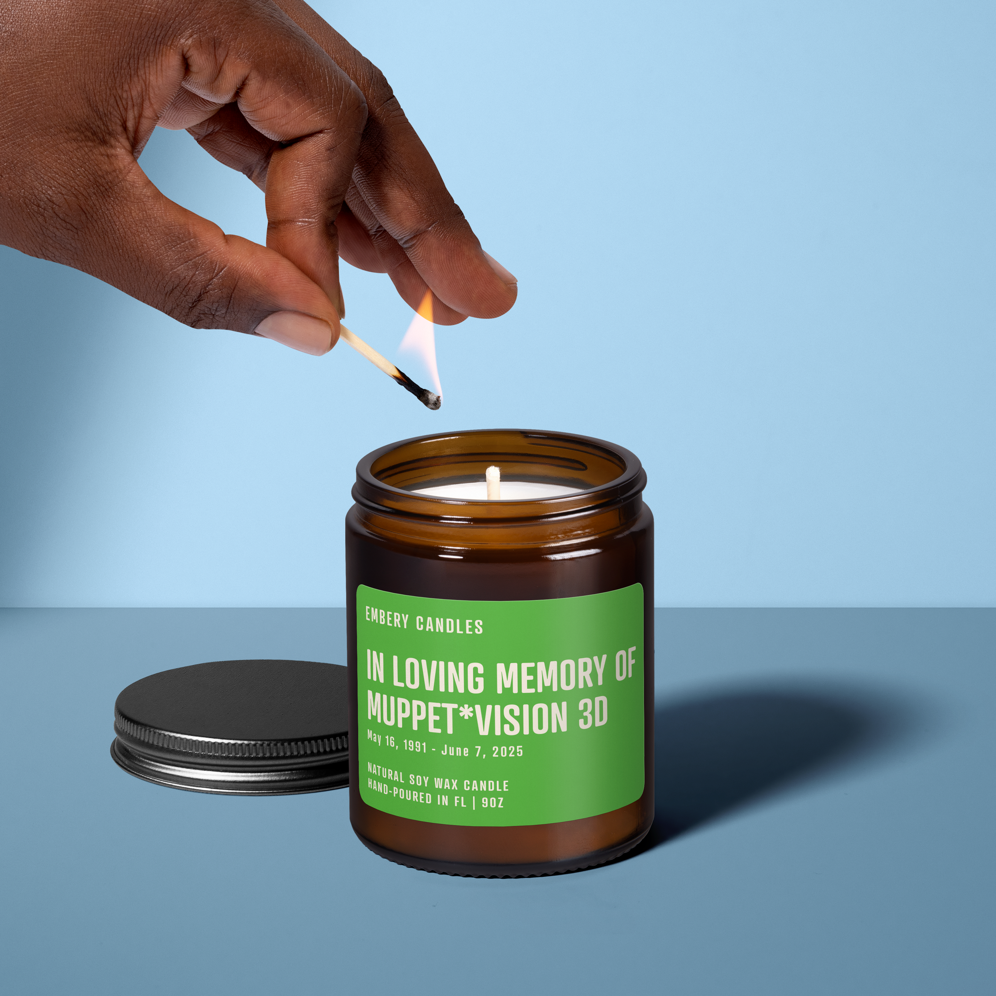 In Loving Memory of Muppet*Vision 3D | Soy Wax Scented Candle