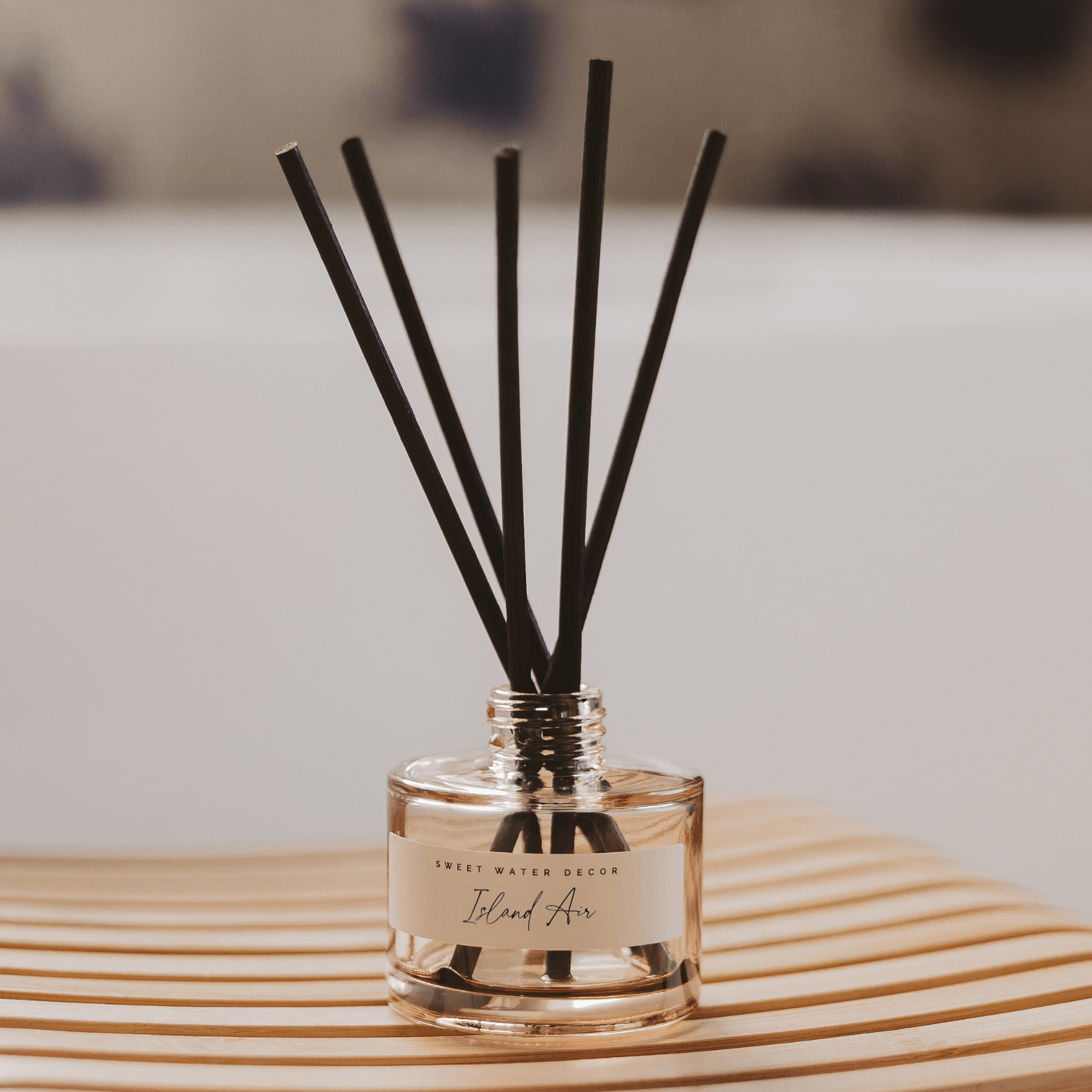 Island Air Tinted Glass Jar Reed Diffuser