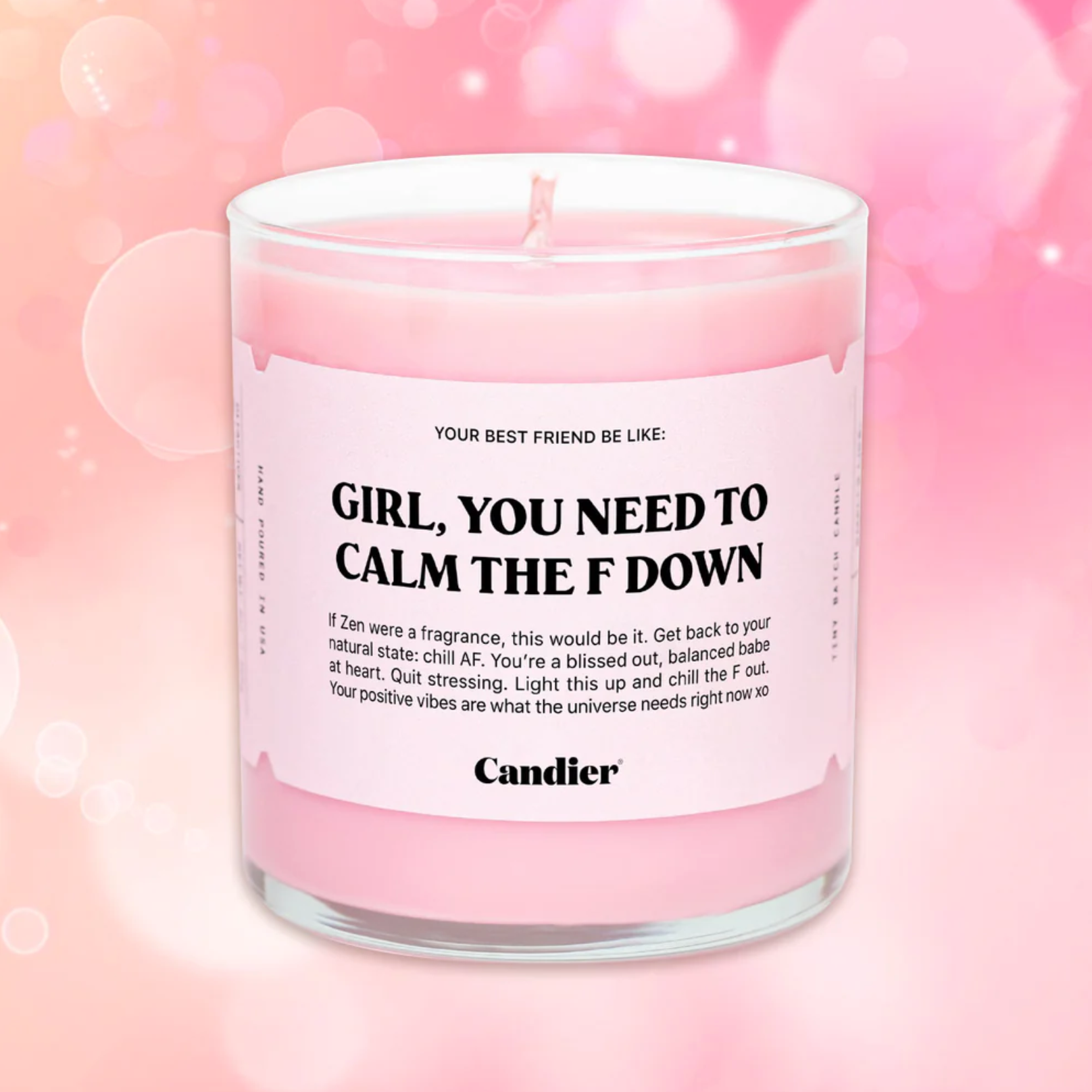 Calm the F Down Candle