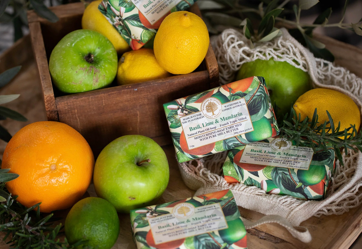 Basil Lime & Mandarin Luxury Soap Bar