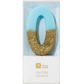 # 0 - Blue + Gold Glitter Birthday Candle