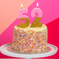 # 2 - Pink + Gold Glitter Birthday Candle