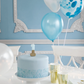 # 7 - Blue + Gold Glitter Birthday Candle