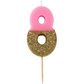 # 8 - Pink + Gold Glitter Birthday Candle