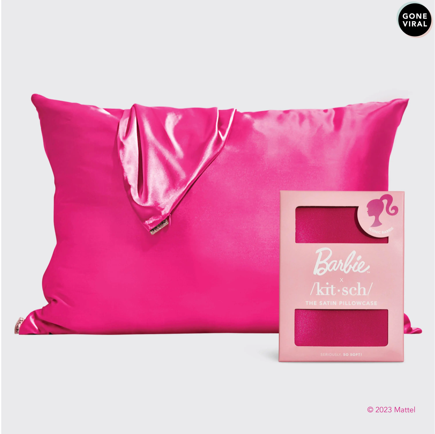 Barbie x kitsch Satin Pillowcase - Iconic Barbie