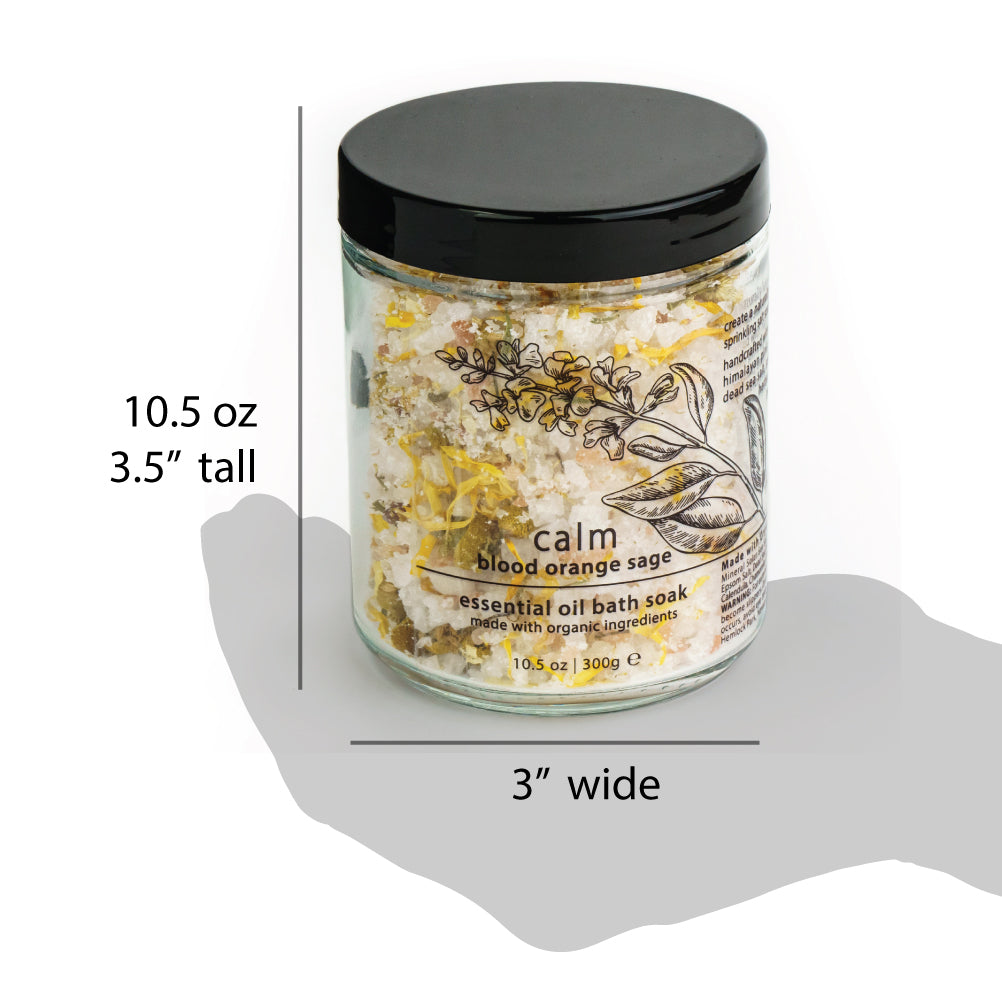 Calm Blood Orange Sage Essential Oil Bath Soak