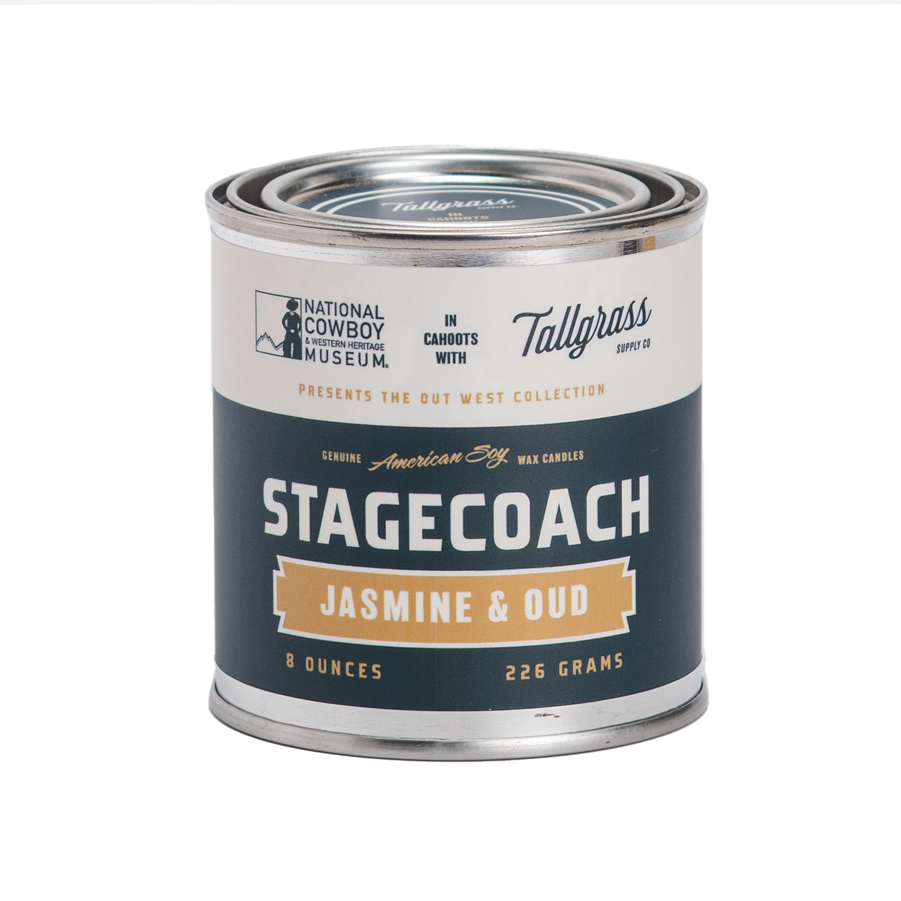 Stagecoach: Jasmine + Oud Soy Wax Candle