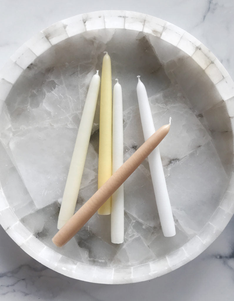 Neutral Taper Candles | Set of 5