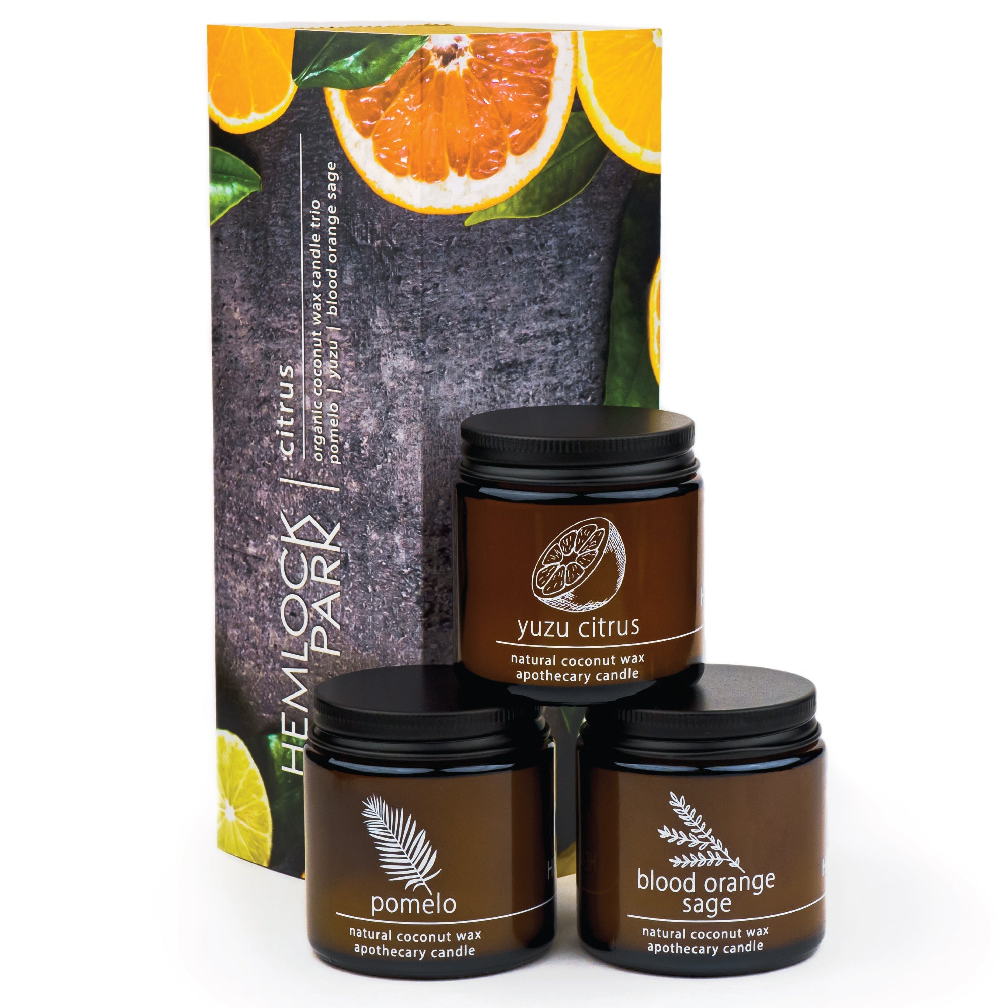 Citrus Apothecary Candle Trio