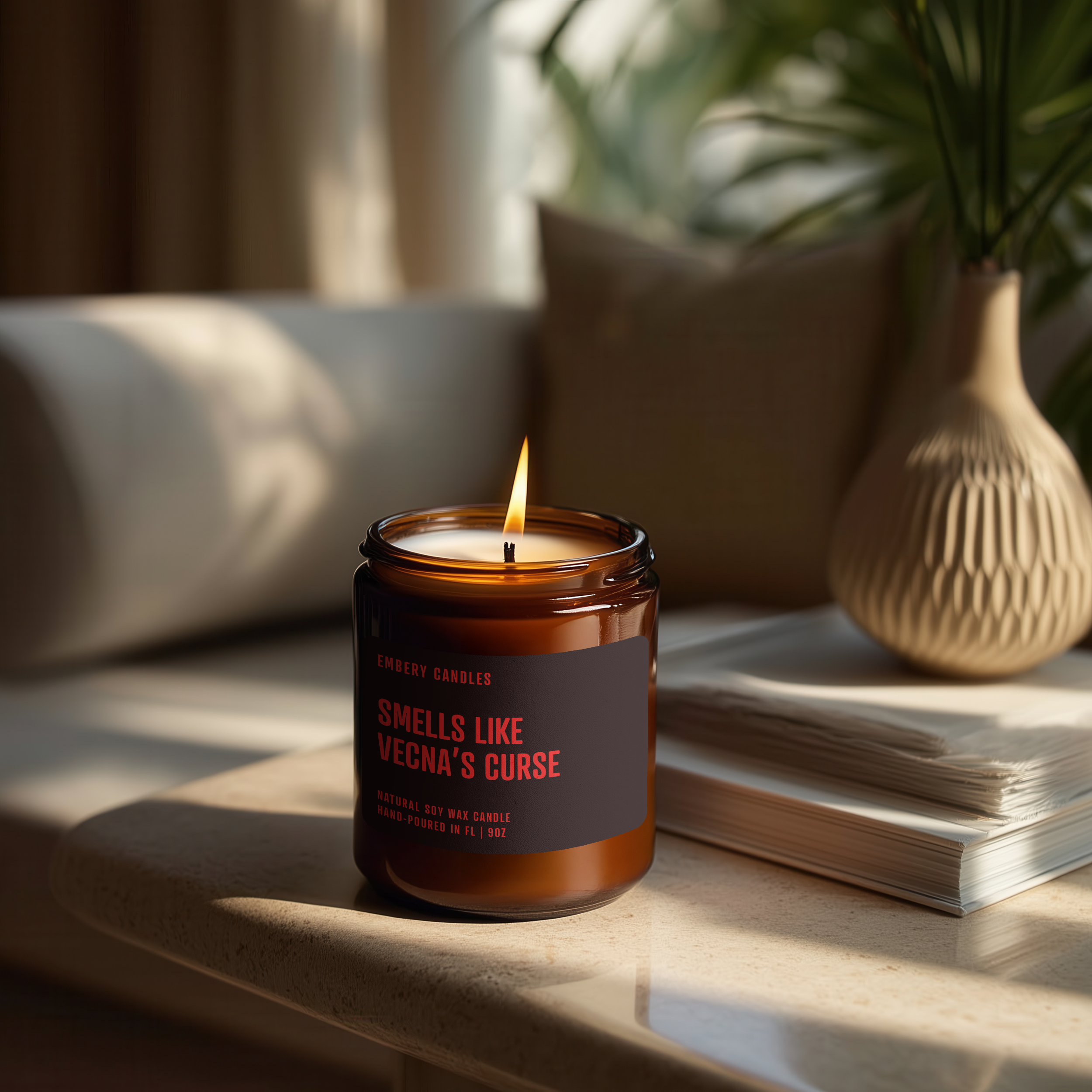 Smells Like Vecna's Curse | Soy Wax Scented Candle