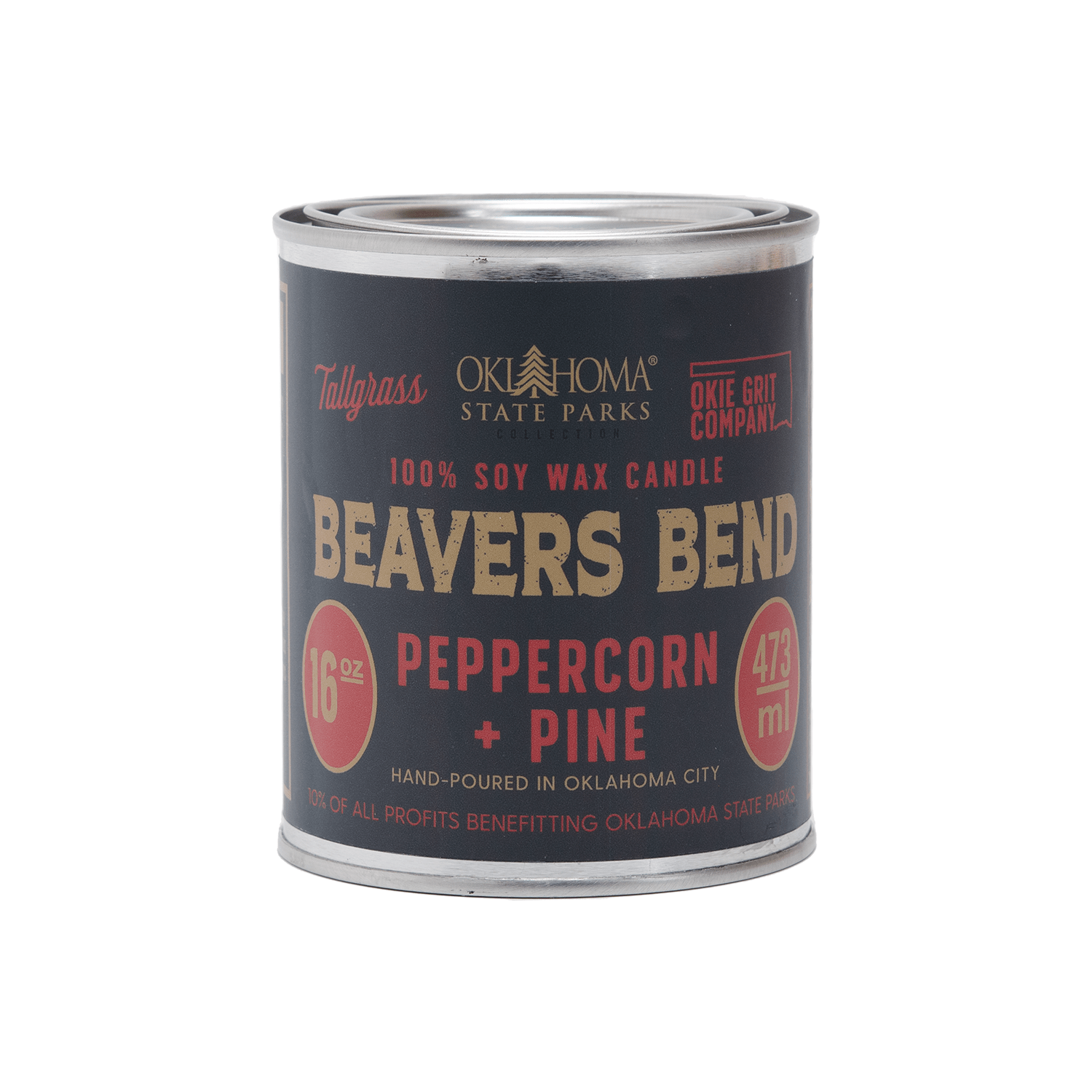 Beavers Bend: Peppercorn + Pine Soy Wax Candle
